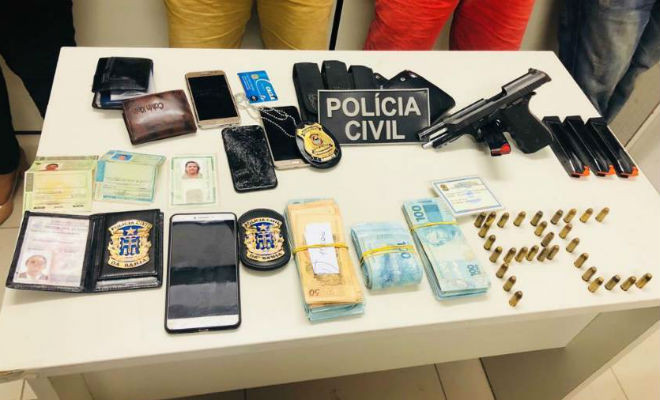 Material apreendido durante a ação. (Foto: Polícia Civil/Divulgação) 