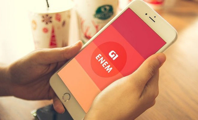 App G1 Enem tem jogo de perguntas para os candidatos treinarem para o exame (Foto: G1 ) 