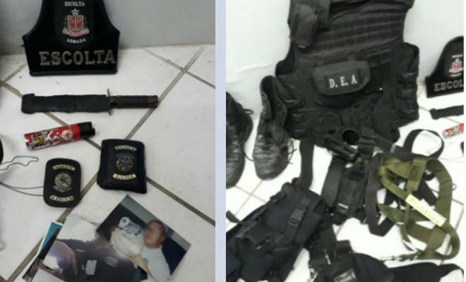 Material apreendido durante operação das polícias de Pernambuco contra milícias — Foto: Divulgação/Polícia Civil 