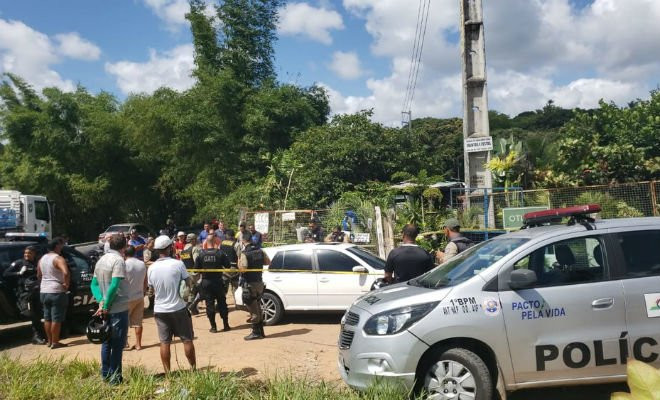 PM foi encontrado morto dentro de carro no bairro da Guabiraba, no Recife, nesta segunda-feira (21) — Foto: Reprodução/WhatsApp 
