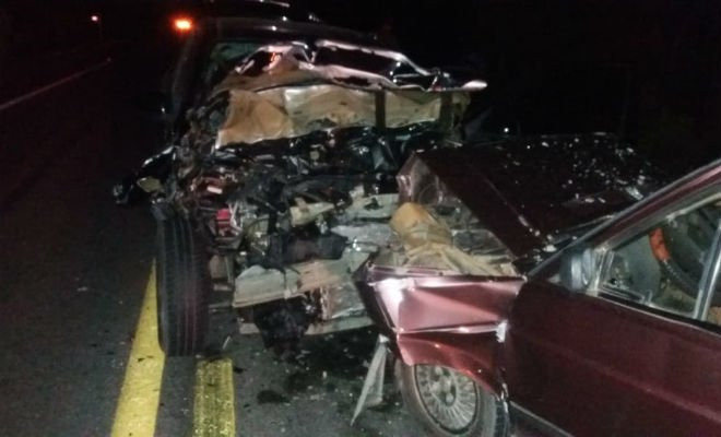 Acidente na BR-428, próximo a Santa Maria da Boa Vista — Foto: PRF / Divulgação 