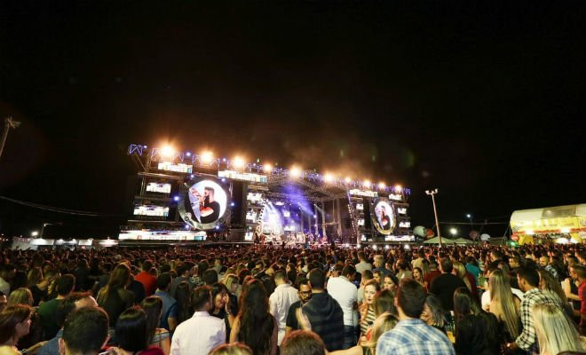 Pátio Ana das Carrancas durante o São João de Petrolina. — Foto: Jonas Santos 