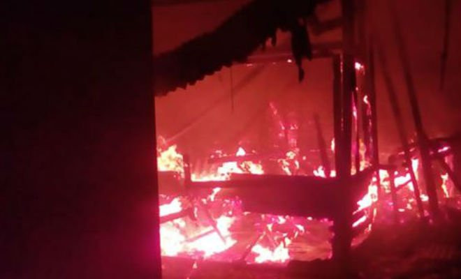 Incêndio na Feira da Sulanca de Caruaru Foto: Reprodução