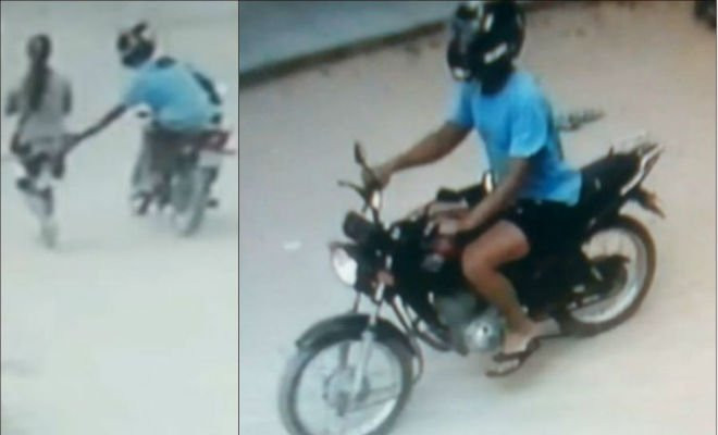 Tarado moto foi flagrando atacando em Petrolina. Foto: reprodução // blog Petrolina em Destaque 