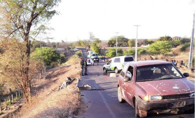 Agricultor morreu após bater moto em carro na Zona Rural de Araripina — Foto: Roberto Gonçalves/ Arquivo pessoal 