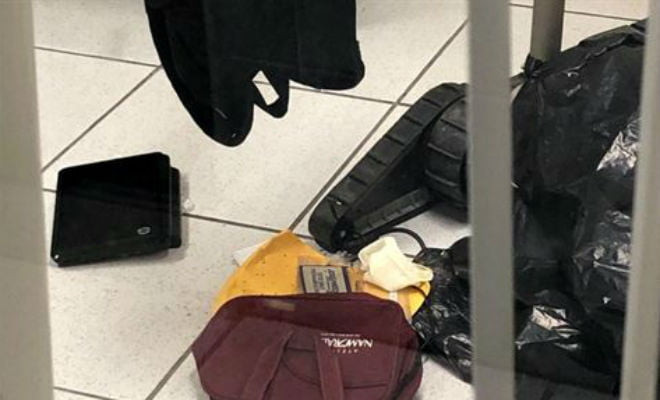 Mochila continha substância tóxica | Foto: Divulgação/Polícia Federal