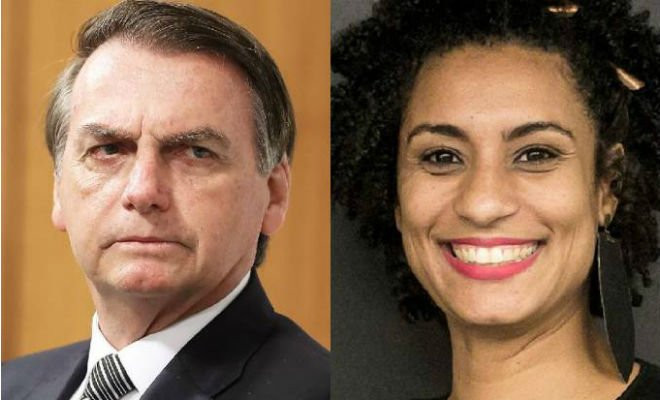 Nome do presidente Jair Bolsonaro foi envolvido no caso do assassinato da vereadora Marielle Franco (Isac Nóbrega/ PR/ Divulgação / Mídia Ninja/Reprodução) 