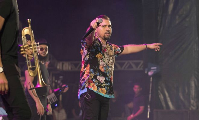Aviões do Forró teve show repleto de sucessos da banda, no São João da Capitá — Foto: Charles Johnson/Divulgação 