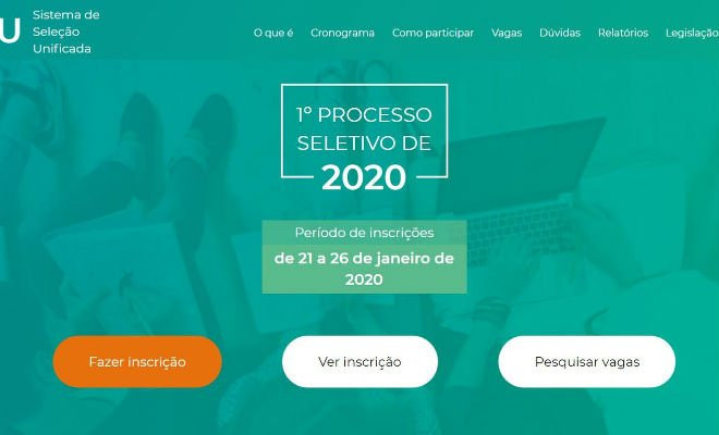 Inscrições para o Sisu foram abertas na madrugada desta terça-feira (21) — Foto: Reprodução/Sisu 