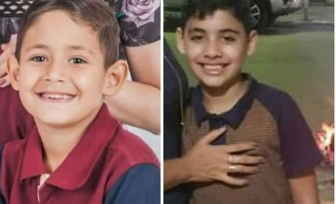Gabriel e Natan morreram atropelados por um caminhão-pipa em Toritama — Foto: WhatsApp TV Asa Branca/Reprodução 