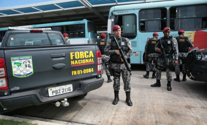 Força Nacional atuou na Segurança no Ceará durante a onda de ataques. — Foto: José Leomar/SVM 
