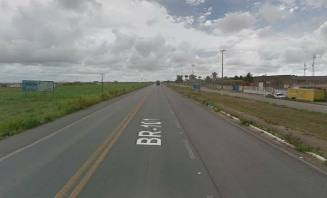 Acidente ocorreu na BR-101 (Google Street View) 