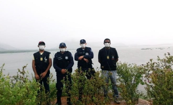 Foto enviada pela Defesa Civil