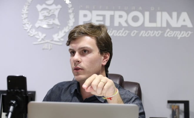 Prefeito de Petrolina, Miguel Coelho — Foto: Jonas Santos 