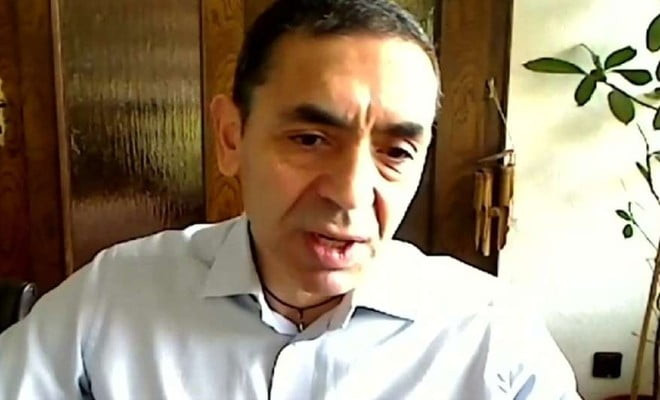 Professor Ugur Sahin, cientista que liderou desenvolvimento da vacina BioNTech/Pfizer, concede entrevista ao programa Andrew Marr Show, da BBC | Foto: BBC News Brasil