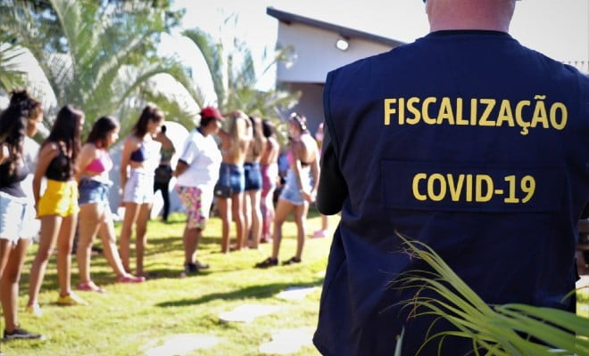Festa descumpria decreto municipal que proíbe eventos com aglomeração de pessoas, em Arapongas — Foto: Divulgação/Prefeitura de Arapongas