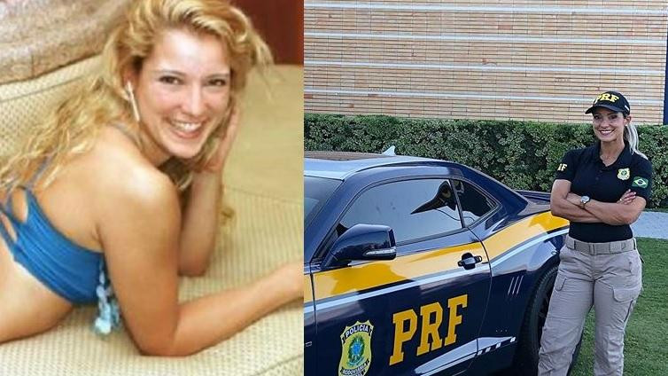 Silmara Miranda hoje é policial (Foto: Reprodução)