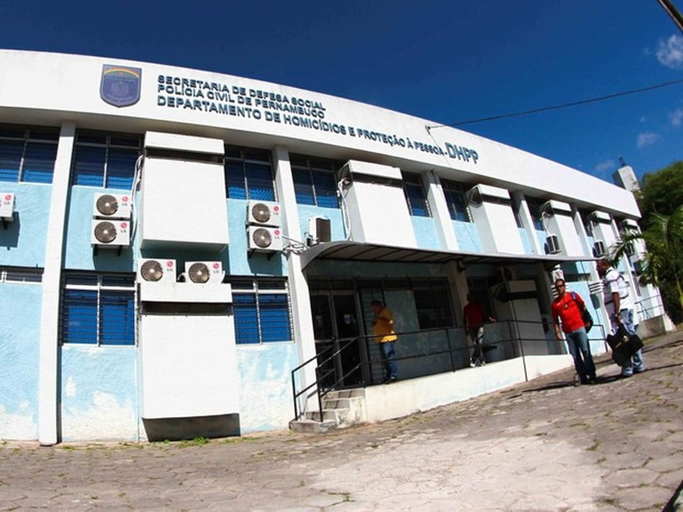 Departamento de Homicídios e Proteção à Pessoa (DHPP), localizado no bairro do Cordeiro, no Recife — Foto: Marlon Costa/Pernambuco Press