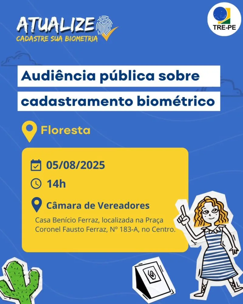 TRE-PE realiza audiências públicas sobre biometria em Floresta, Manari e Inajá