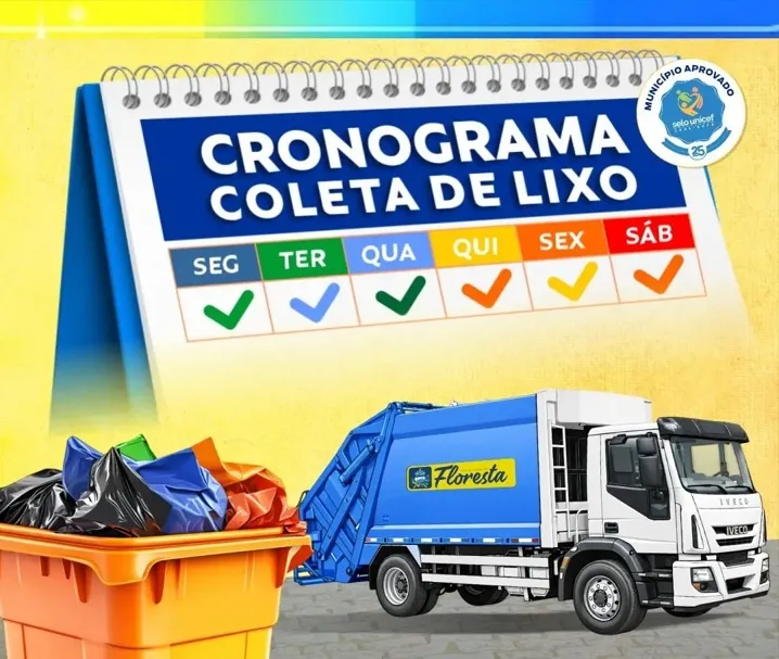Prefeitura divulga novo cronograma da coleta de lixo em Floresta, PE
