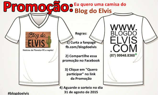 promocao eu quero ganhar uma camisa do blog do elvis site